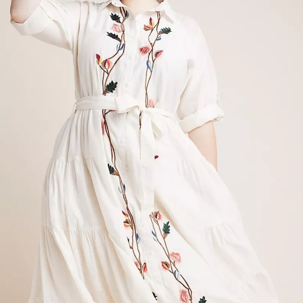 Embroidery detail dress